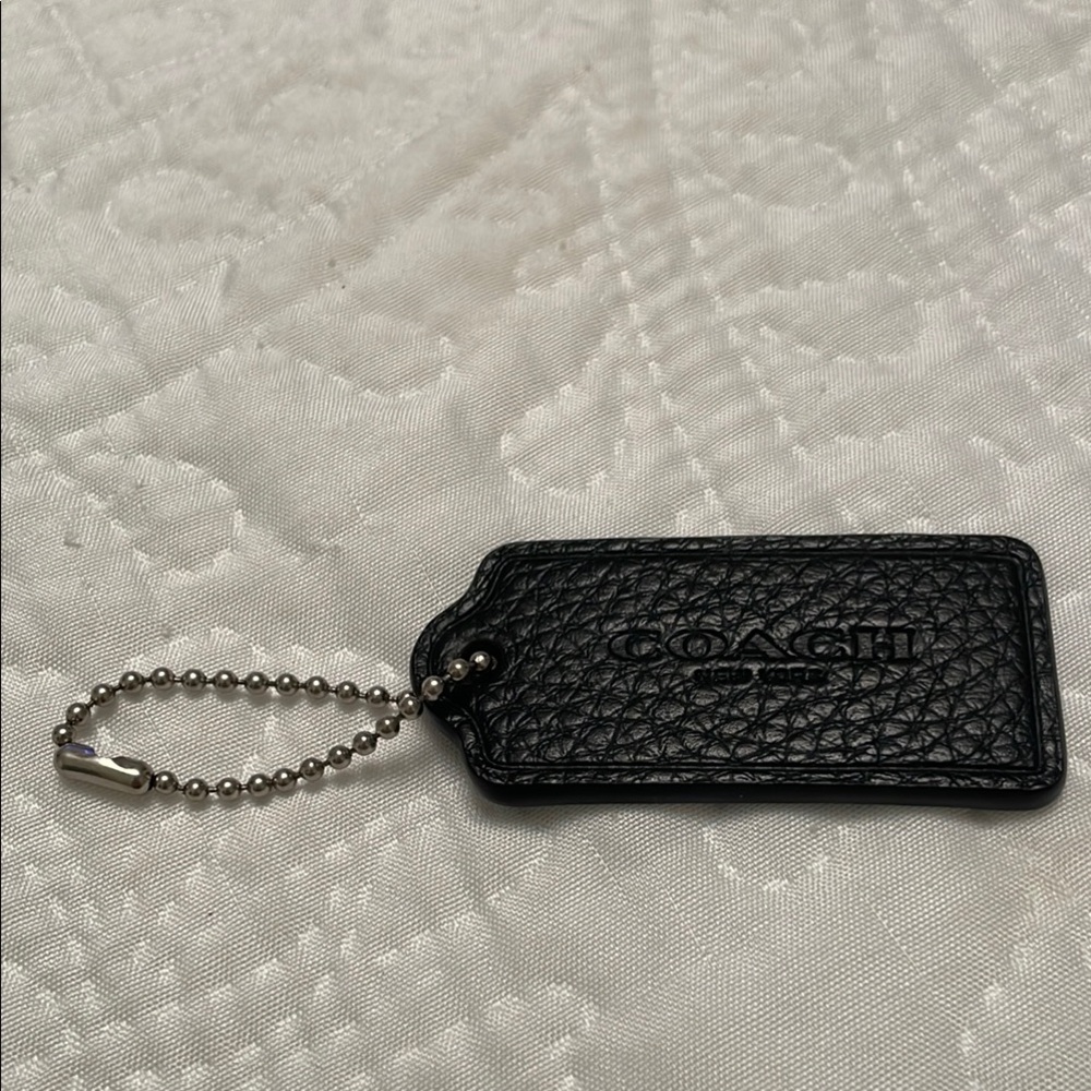 COACH Leather Keychain Key Ring Key Fob Purse Charm